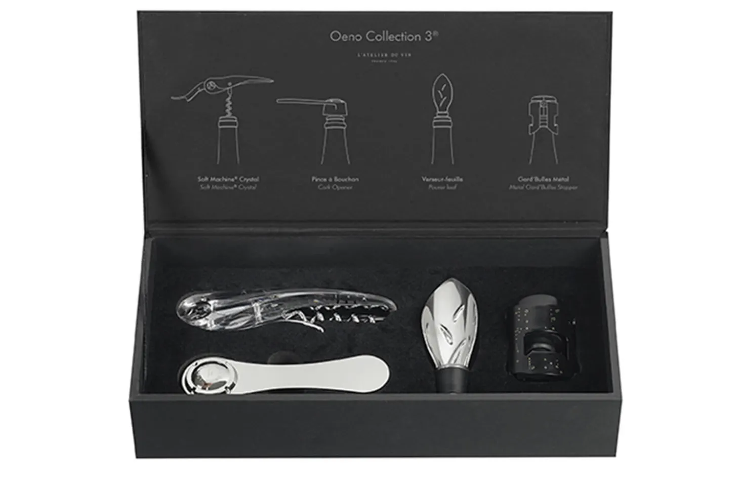 Coffret cadeau oenologue L'Atelier du vin Oeno Collection 3 - 4 pièces