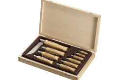 Coffret cadeau Opinel traditionnel en bois 10 couteaux de poche