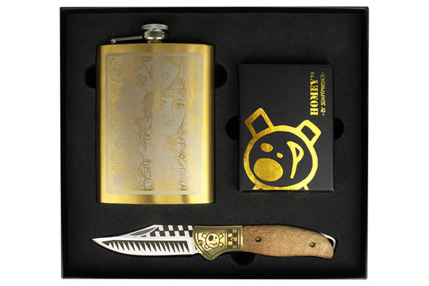 Coffret cadeau outdoor Homey's by Schiffmacher Man's Ruin 3 pièces