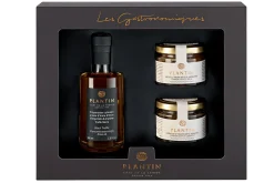 Coffret cadeau Plantin Apéritif autour de la truffe huile d'olives à la truffe noire + 2 verrines