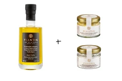 Coffret cadeau Plantin Apéritif autour de la truffe huile d'olives à la truffe noire + 2 verrines