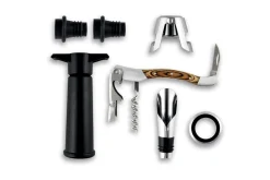 Coffret cadeau sommelier Legnoart Memorabile 7 accessoires