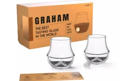 Coffret cadeau 2 verres de dégustation Cookut Graham + billes en marbre + guide