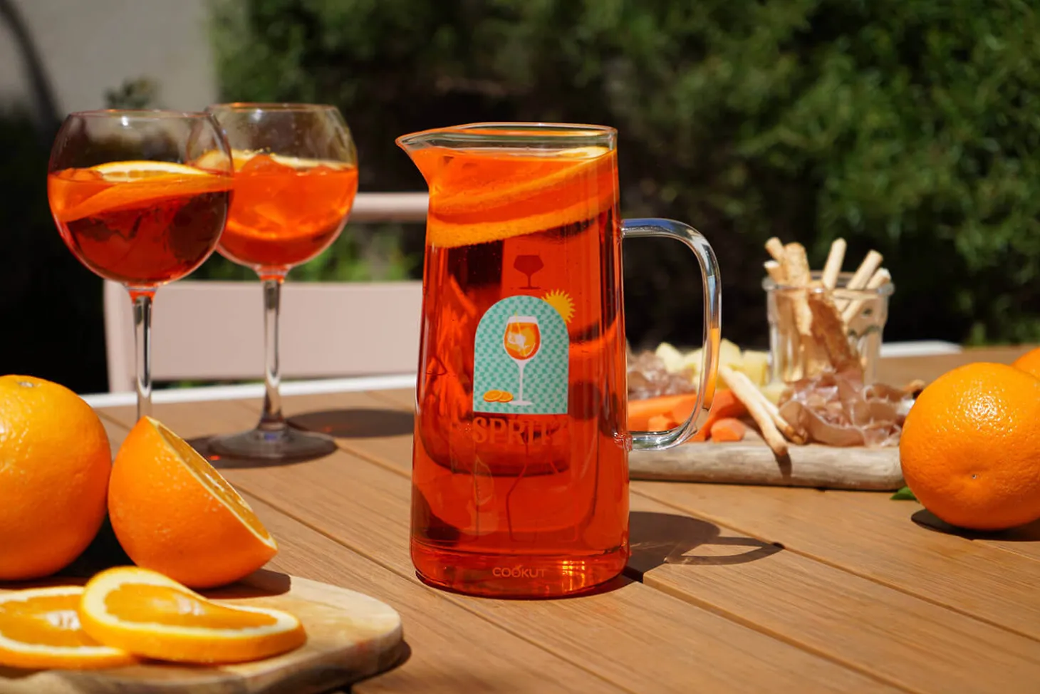 Coffret carafe à spritz Cookut Spritz 1L + 8 recettes incluses