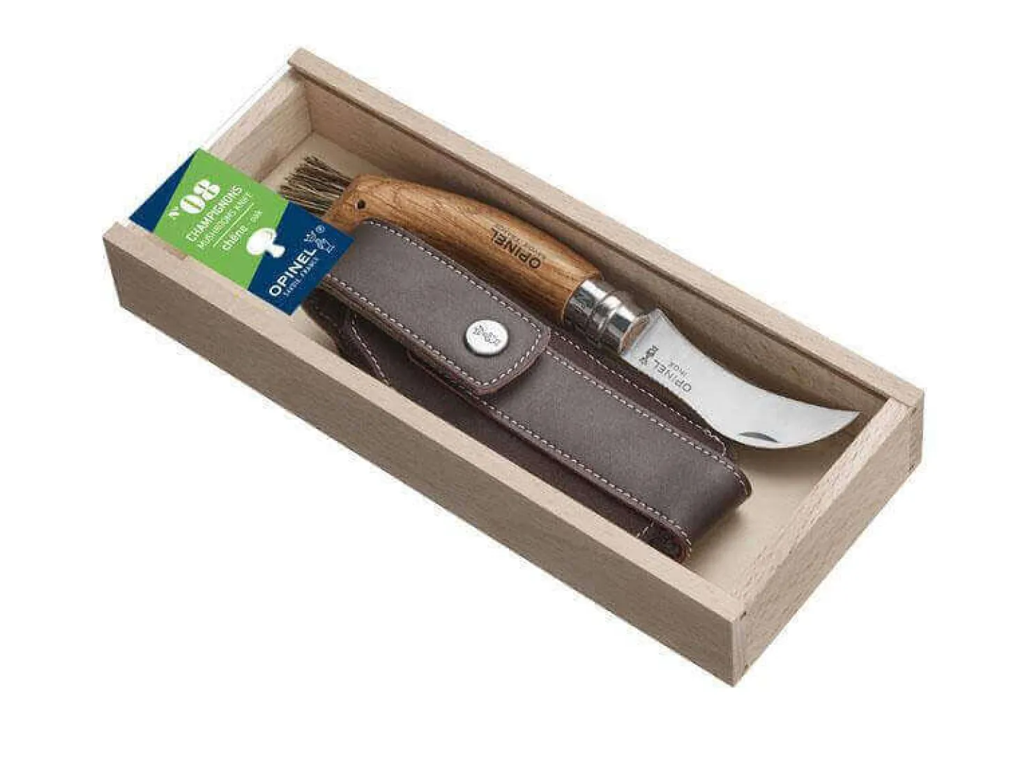 Coffret couteau à champignons Opinel N°08 + Etui