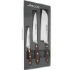 Coffret 3 couteaux de cuisine Arcos Natura : Office + Découper + Santoku