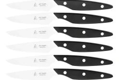 Coffret 6 couteaux de table Au Nain Brasserie microdentés