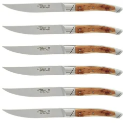 Coffret 6 couteaux de table Avantage Le Thiers Goyon-Chazeau manches genévrier