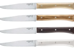 Coffret 4 couteaux de table Opinel Facette Panaché lame 11cm inox lisse