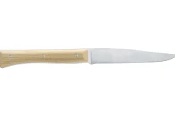 Coffret 4 couteaux de table Opinel Facette manche frêne lame 11cm inox lisse