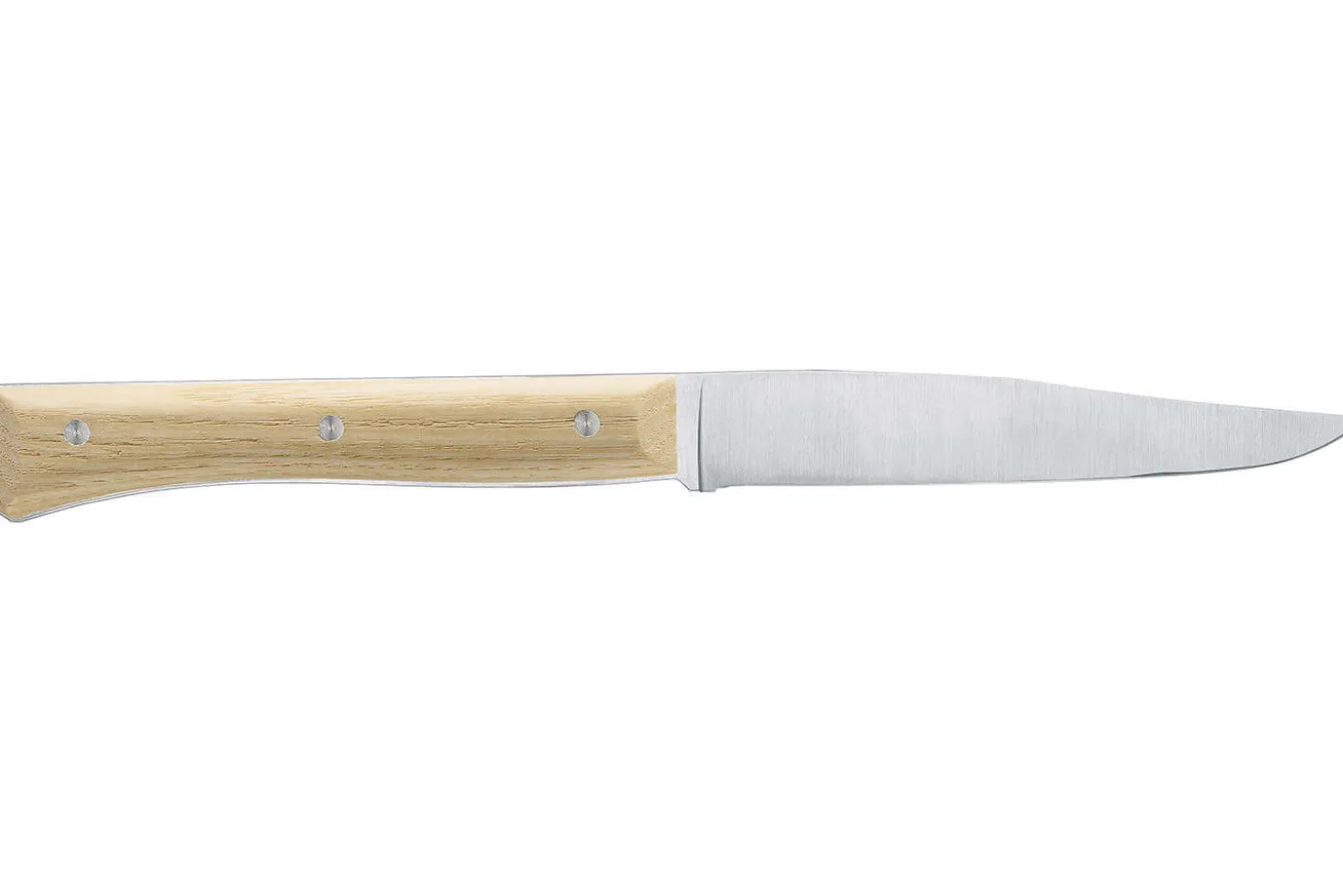 Coffret 4 couteaux de table Opinel Facette manche frêne lame 11cm inox lisse