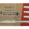 Coffret 4 couteaux de table Opinel Bon Appétit + lame 11cm en inox manche en polymère nuage