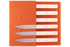 Coffret 6 couteaux de table Perceval 9.47 façon ivoire