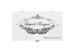 Coffret 6 couteaux de table Prestige Laguiole Bougna manches en os ouvragés