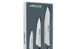 Coffret 3 couteaux forgés Arcos Manhattan tranchant extrême