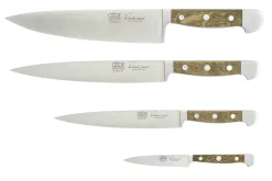 Coffret 4 couteaux forgés Güde Alpha Chêne