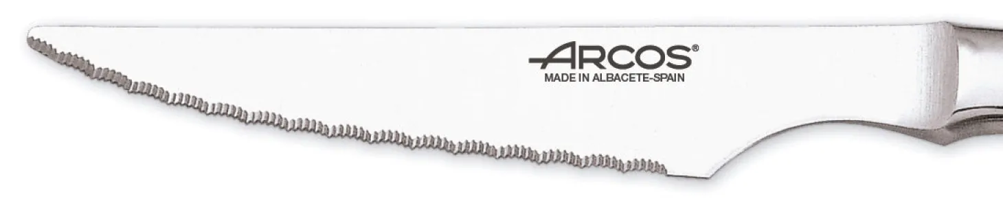 Coffret 6 couteaux + 6 fourchettes Arcos monobloc lames microdentées
