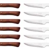 Coffret 6 couteaux + 6 fourchettes Arcos acier NITRUM manches en bois