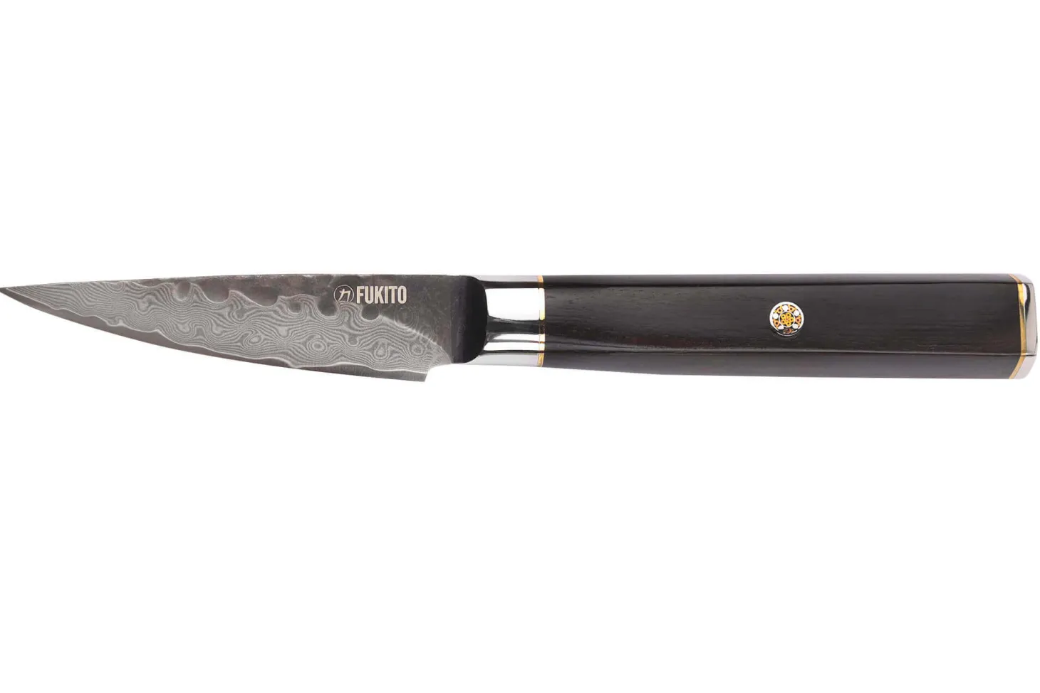 Coffret 2 couteaux Fukito Ébène Damas VG10 Chef + Office