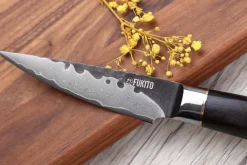 Coffret 2 couteaux Fukito Ébène Damas VG10 Chef + Office