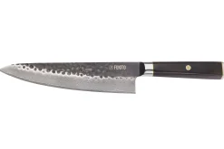 Coffret 2 couteaux Fukito Ébène Damas VG10 Chef + Office