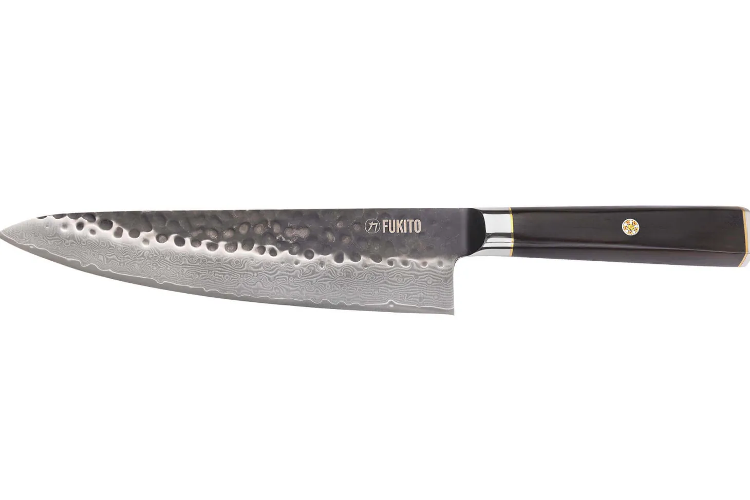 Coffret 2 couteaux Fukito Ébène Damas VG10 Chef + Office