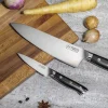 Coffret 2 couteaux Fukito Ebène X50 Chef + Office
