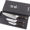 Coffret 3 couteaux Fukito Ebène X50 Chef + Universel + Office