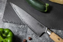Coffret 3 couteaux Fukito Pakka San Mai Chef + Universel + Office