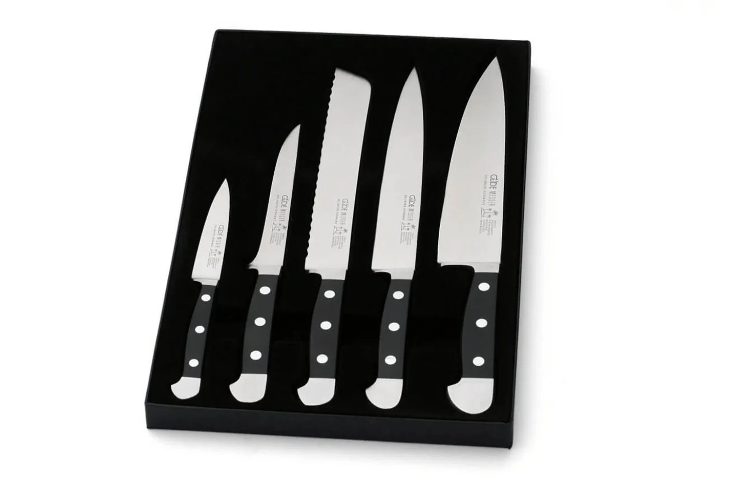Coffret 5 couteaux Güde Alpha en acier forgé