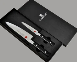 Coffret 2 couteaux japonais Kasumi Masterpiece damas haut de gamme