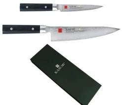 Coffret 2 couteaux japonais Kasumi Masterpiece damas haut de gamme