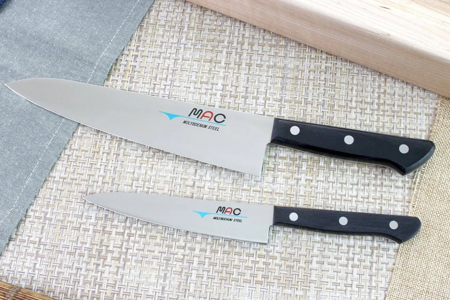 Coffret 2 couteaux japonais MAC Chef : Universel + Chef
