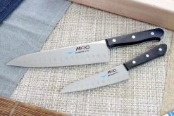Coffret 2 couteaux japonais MAC Chef alvéolés : Universel 13cm + Chef 20cm