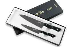 Coffret 2 couteaux japonais MAC Black Universel + Chef 18cm