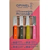 Coffret 4 couteaux Opinel Les Essentiels Fifties manches couleurs