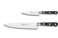 Coffret couteaux SABATIER Idéal Laiton Office 10cm + Chef 20cm