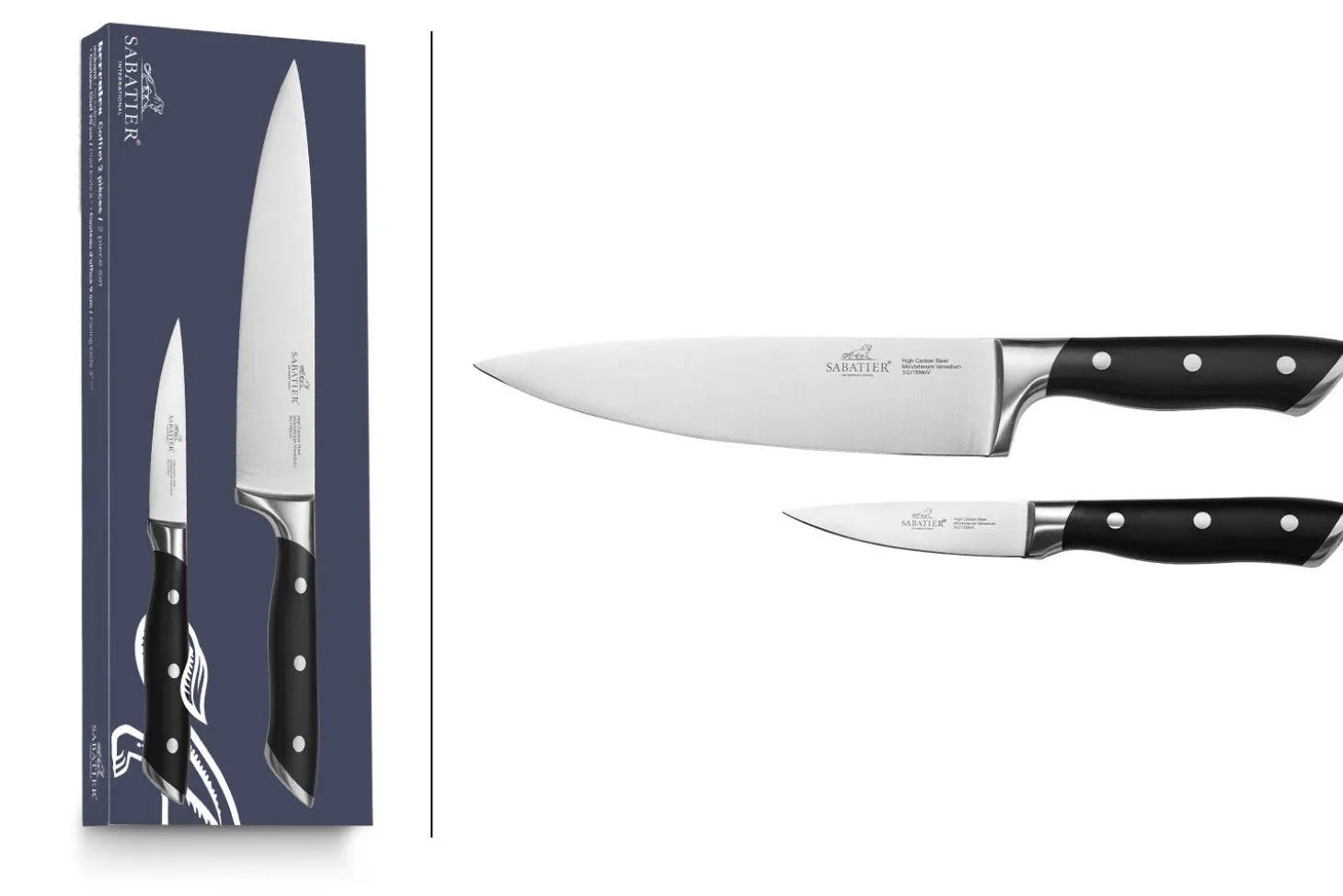 Coffret 2 couteaux Sabatier International Hercules Office 9cm + Chef 20cm