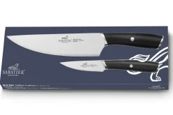 Coffret 2 couteaux Sabatier International Pyxis Office 9cm + Chef 20cm
