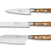 Coffret 3 couteaux Sabatier Provençao Office + Universel + Mini Santoku