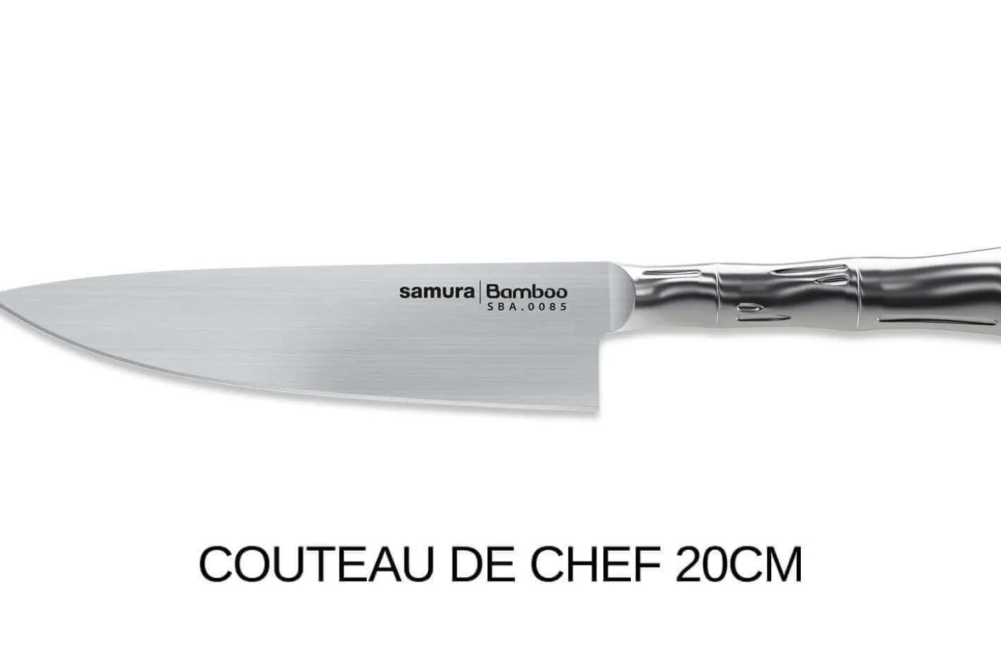 Coffret 3 couteaux Samura Bamboo tout inox AUS8 : Office + Universel + Chef