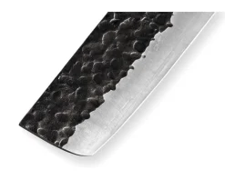 Coffret 3 couteaux Samura Blacksmith martelés : universel + santoku + nakiri