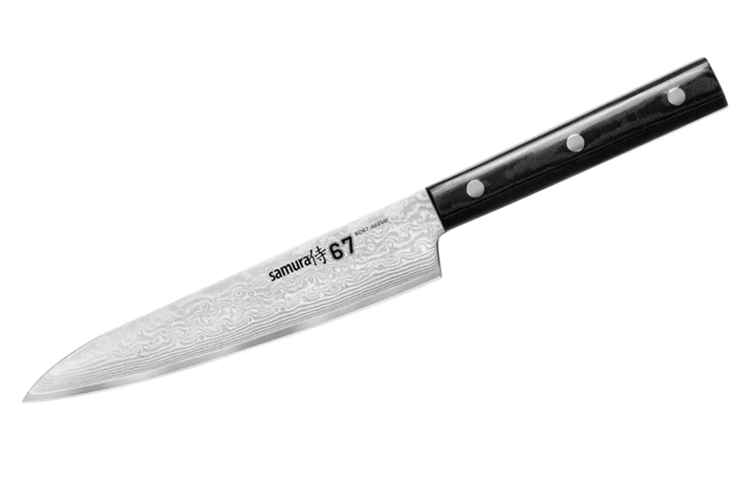 Coffret 3 couteaux Samura Damascus 67 damas VG10 Office + Universel + Chef