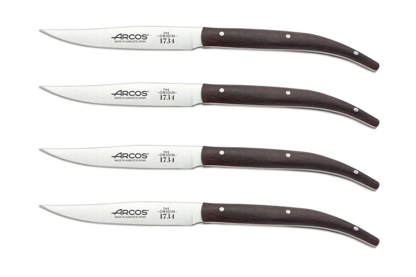 Coffret 4 couteaux à steak Arcos The Origin 11cm manche palissandre