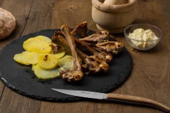 Coffret 4 couteaux à steak Arcos The Origin 11cm manches en micarta beige