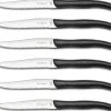 Coffret 6 couteaux à steak dentelés LOU LAGUIOLE Sky manches noirs