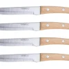Coffret 4 couteaux à steak Homey's Bokträ lame lisse 13cm