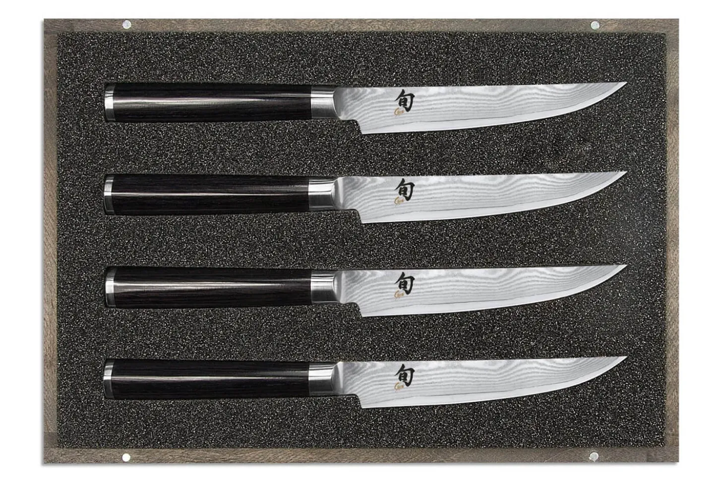Coffret 4 couteaux à steak japonais Shun Classic lames 12,5cm