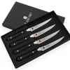 Coffret 4 couteaux à steak Kasumi Standard lame Damas