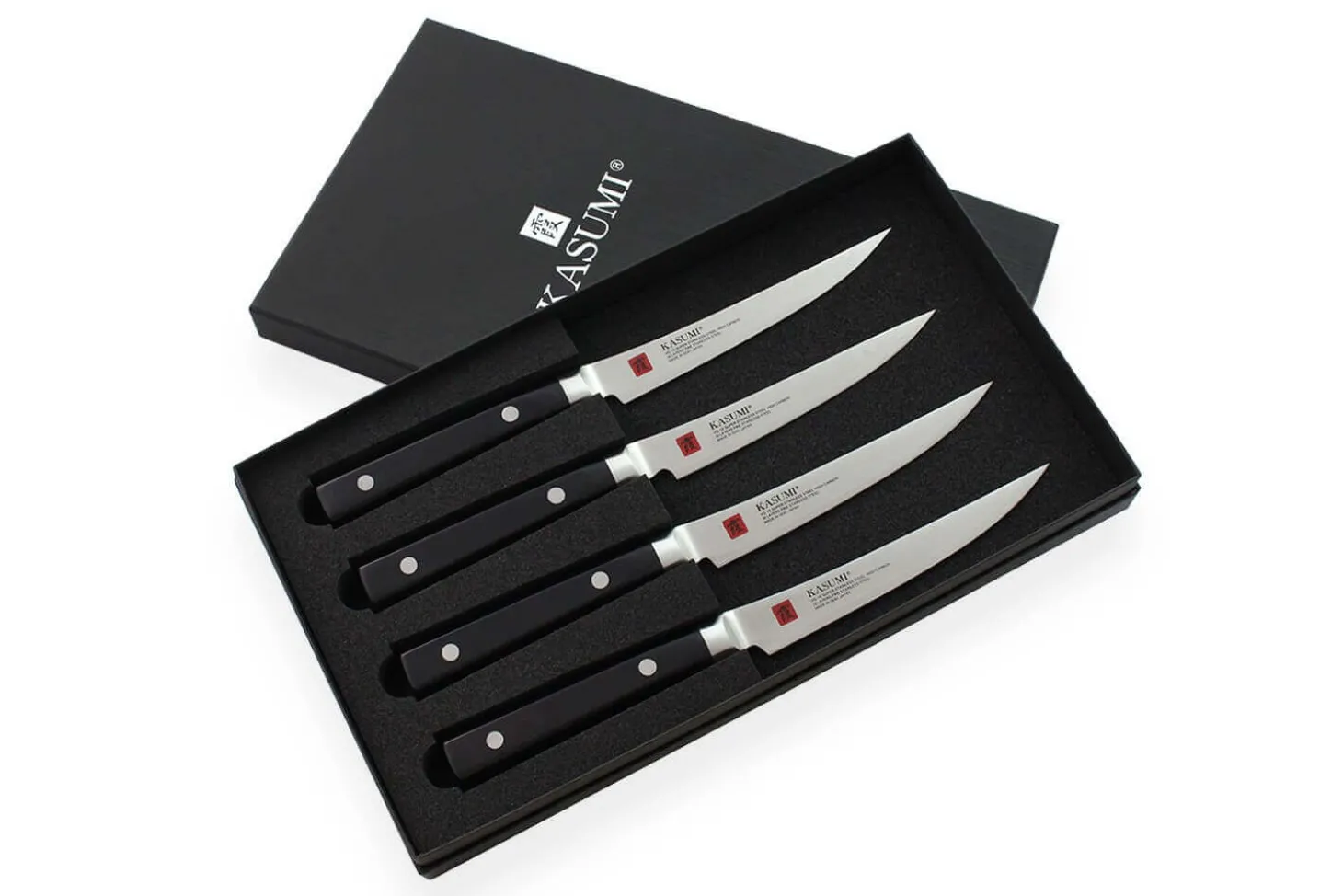 Coffret 4 couteaux à steak Kasumi Standard lame Damas